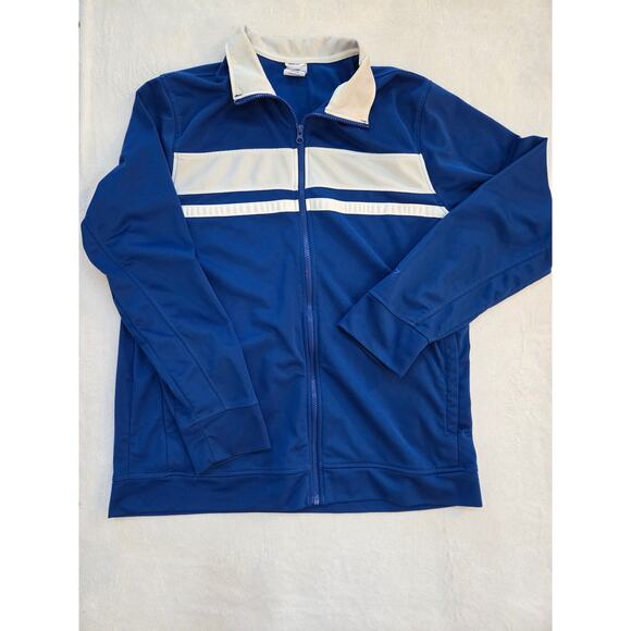 VTG Men’s Starter Blue / White Lightweight Full Zip Jacket Size Large - Picture 1 of 5